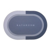 Килимок для ванної Stenson суперпоглинаючий 40 х 60 см овальний світло-сірий (R30939 l.grey-grey) зображення 3