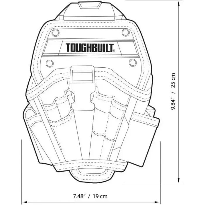 Сумка для інструмента ToughBuilt швидкознімна кобура для великого дриля (TB-CT-20-L) зображення 7