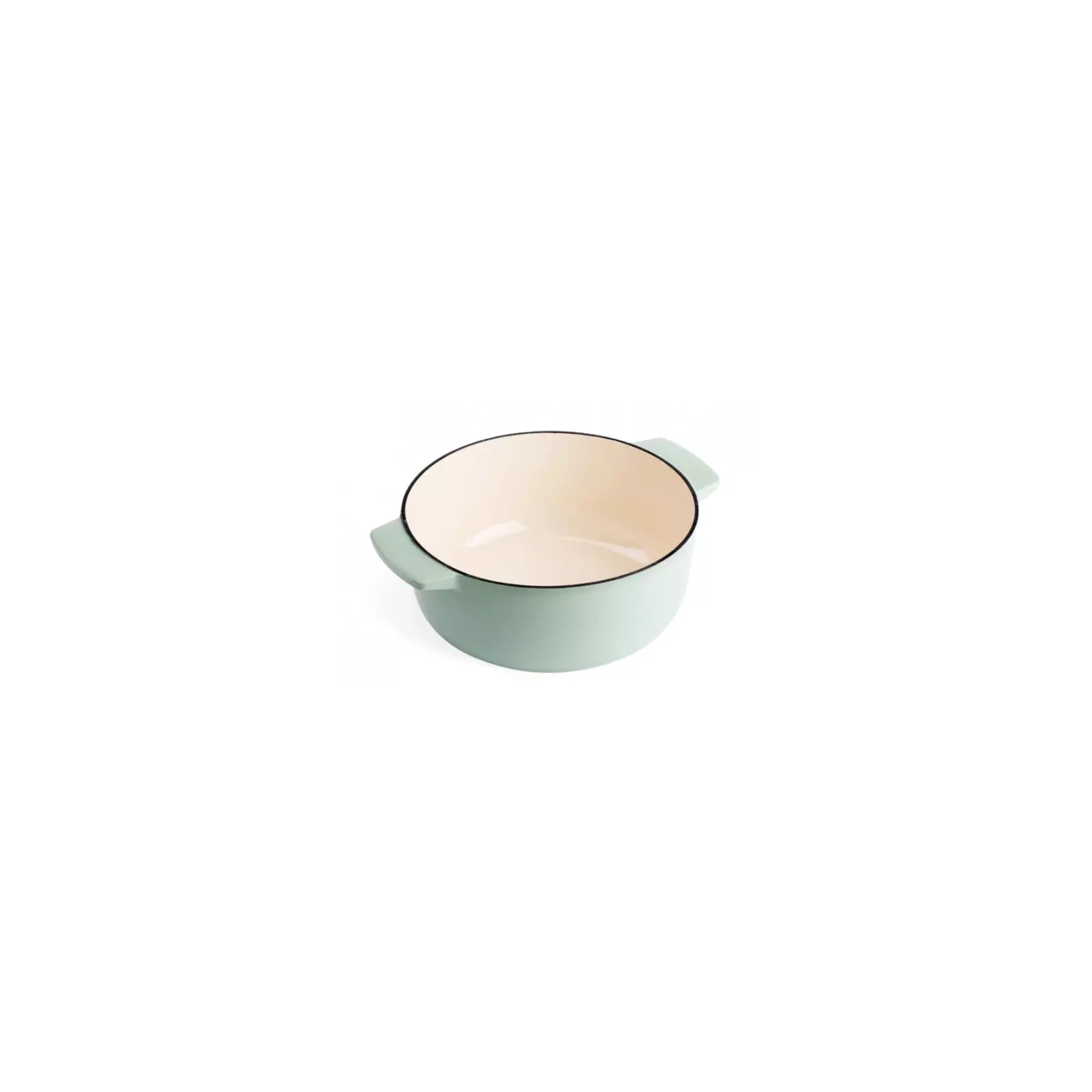 Каструля KitchenAid чавунна з кришкою 5,2 л Мигдалевий крем (CC006059-001) зображення 4