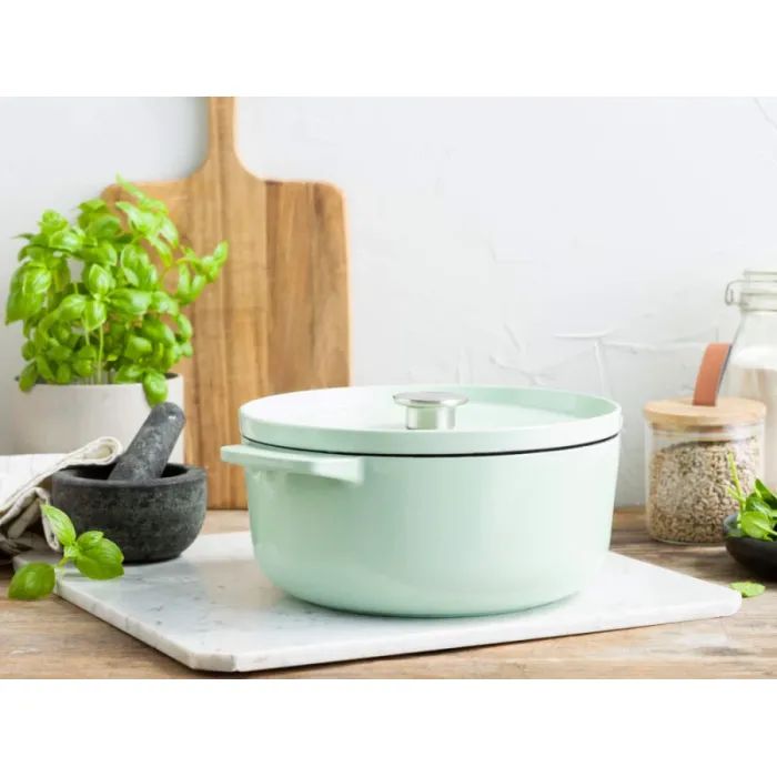 Каструля KitchenAid чавунна з кришкою 3,3 л Фісташкова (CC007433-001) зображення 5