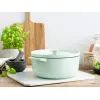 Каструля KitchenAid чавунна з кришкою 5,2 л Фісташкова (CC007434-001) зображення 5