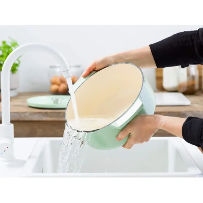 Каструля KitchenAid чавунна з кришкою 3,3 л Фісташкова (CC007433-001) зображення 9