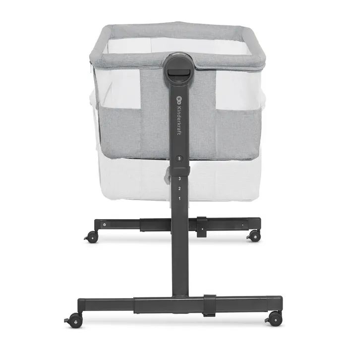Ліжечко Kinderkraft Приставне ліжечко-люлька Neste Up 2 Light Grey (5902533924523) зображення 4