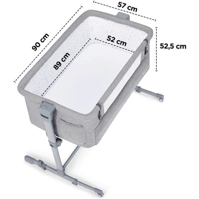 Кроватка Kinderkraft Приставная кроватка-люлька Neste Up 2 Light Grey (5902533924523) изображение 5