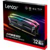 Модуль памяти для компьютера DDR5 32GB (2x16GB) 6000 MHz Ares RGB Black Lexar (LD5BU016G-R6000GDLA) изображение 5
