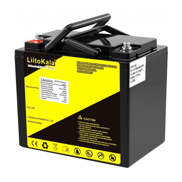 Батарея LiFePo4 Liitokala LiFePO4 12V-60Ah (12V 60Ah LiFePO4)