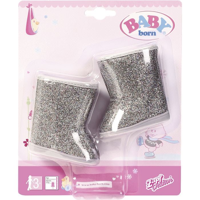 Аксессуар к кукле Zapf Baby Born Серебристые сапожки (831786) изображение 2