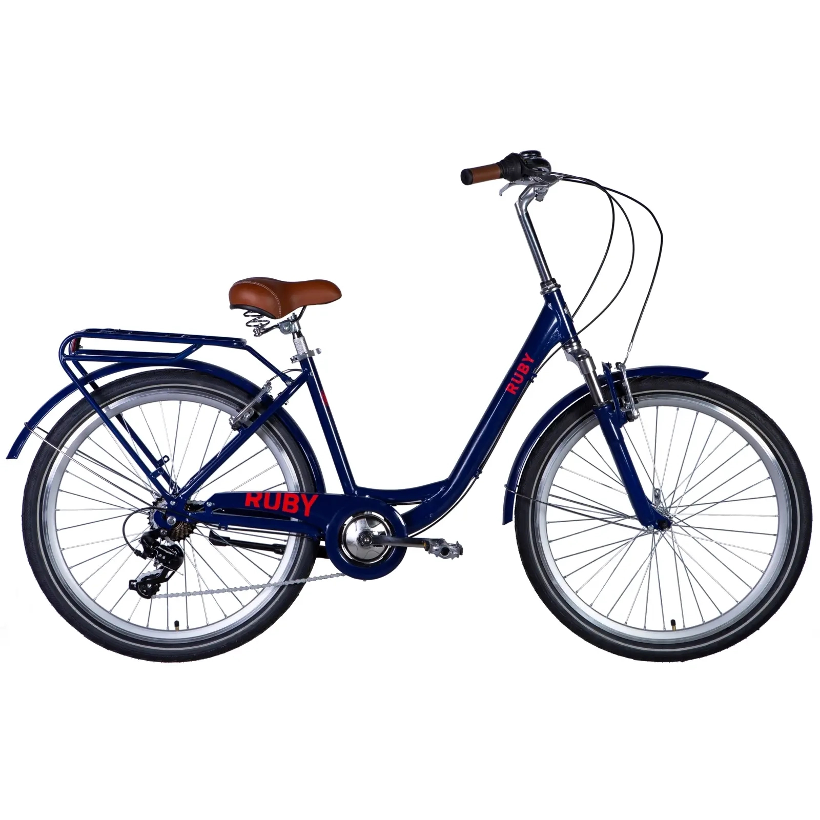Велосипед Dorozhnik Ruby AM Vbr 26" 17" ST 2024 Темно-синій (OPS-D-26-257)