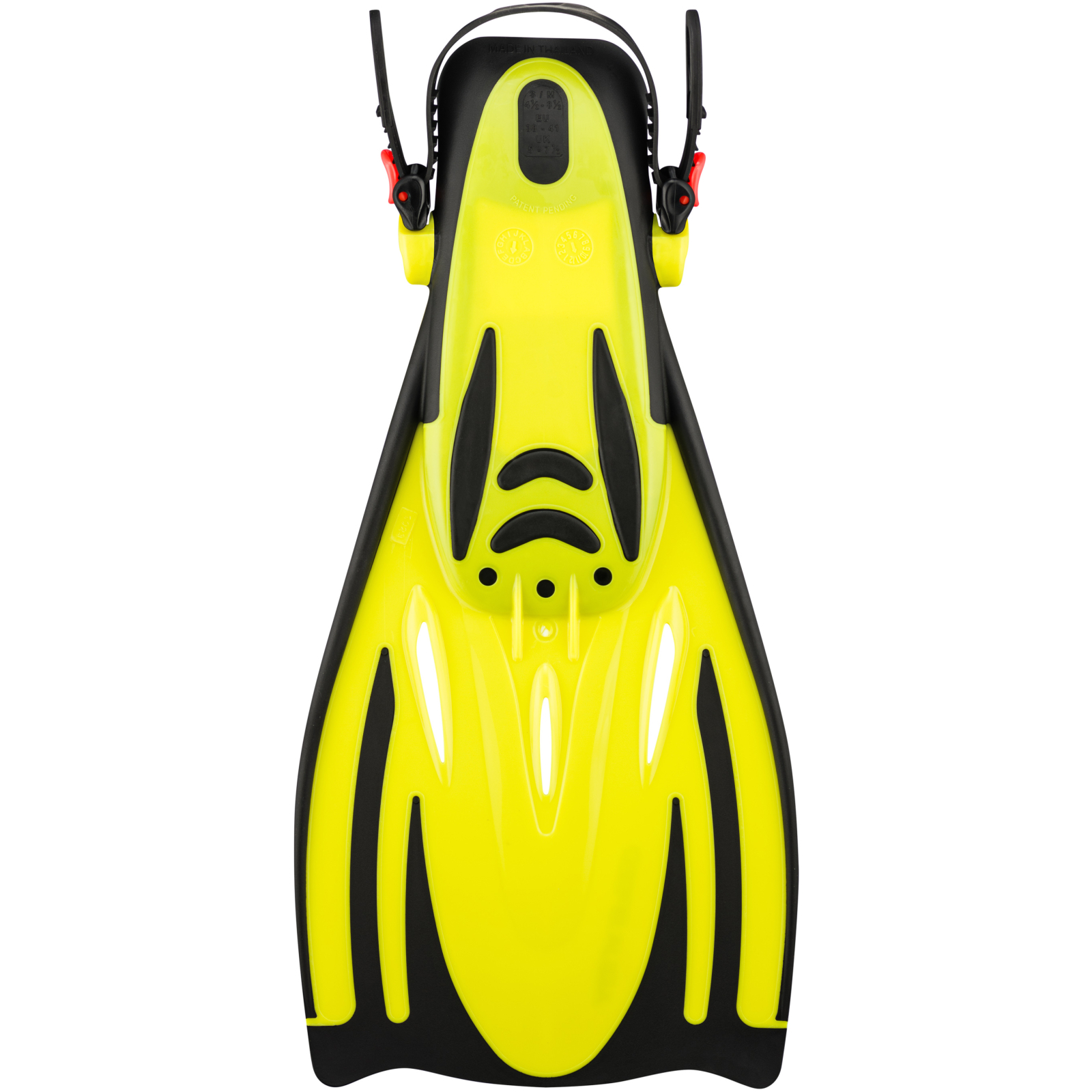 Ласти Aqua Speed Wombat 530-18-1 чорний, жовтий 38-41 (5908217630377) зображення 4