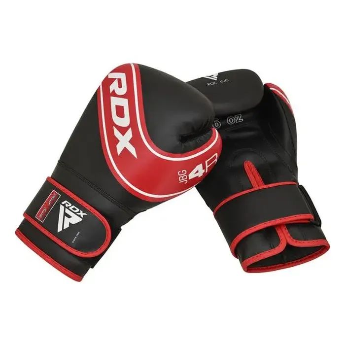 Боксерские перчатки RDX 4B Robo Kids Red/Black 6 унцій (JBG-4R-6oz) изображение 2
