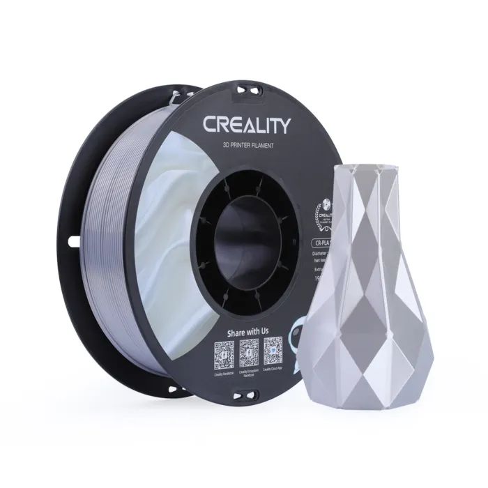 Пластик для 3D-принтера Creality PLA silky shine 1кг, 1.75мм, silver (3301120007) изображение 2