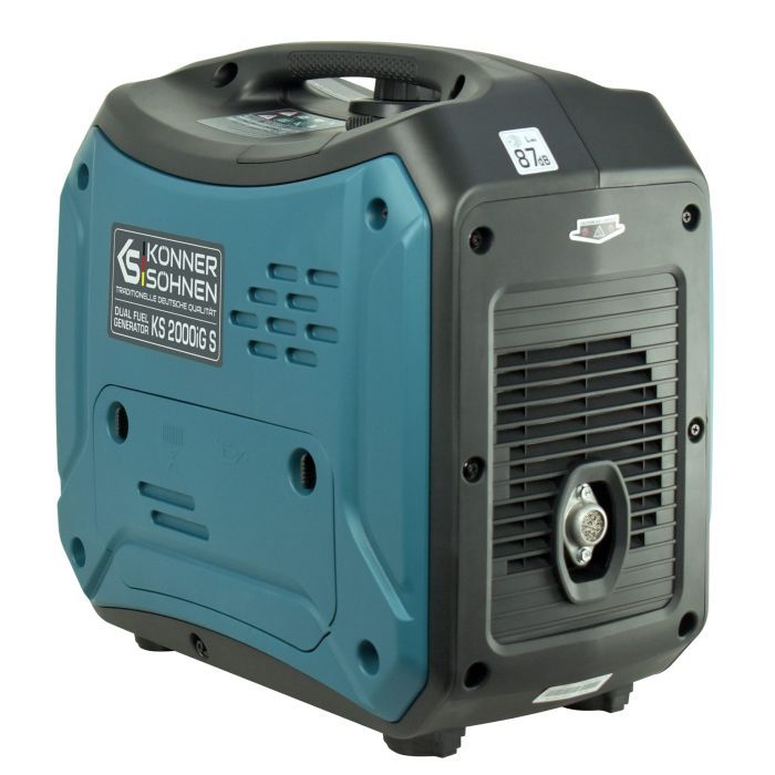 Генератор Konner&Sohnen газо-бензиновий інверторний KS 2000iG S, 230В, 2.0kW, ручний запуск, 19кг (KS2000IGS) зображення 6