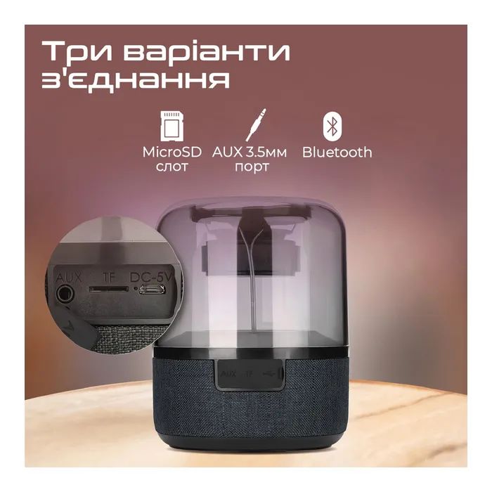 Акустическая система Promate Glitz-L Black (glitz-l.black) изображение 6