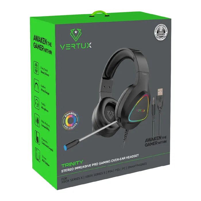 Наушники Vertux Trinity 7.1 Mini Jack 3.5мм Black (trinity.black) изображение 2