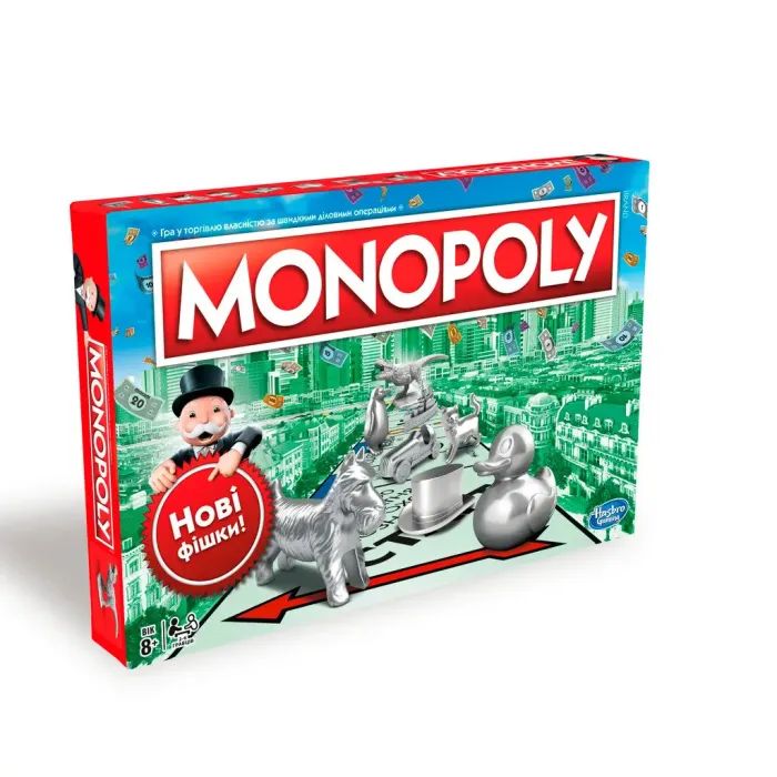 Настольная игра Hasbro Классическая Монополия украинская версия (C1009)