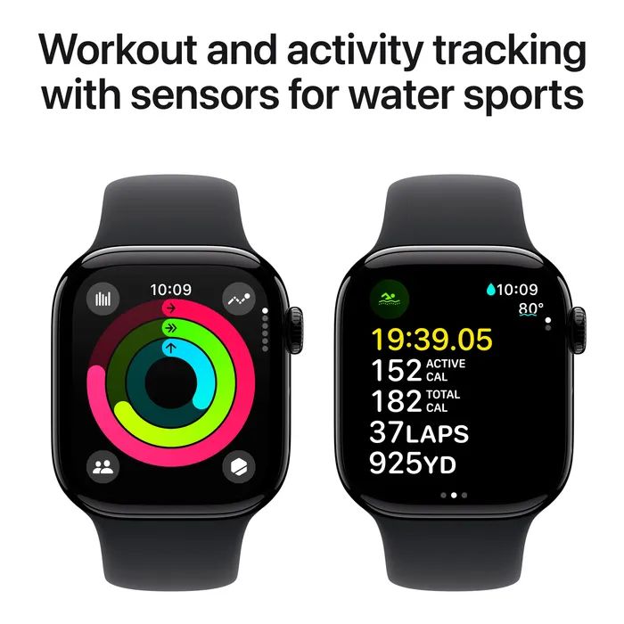 Смарт-годинник Apple Watch Series 10 GPS 42mm Rose Gold Aluminium Case with Light Blush Sport Band - S/M (MWWH3QH/A) зображення 4