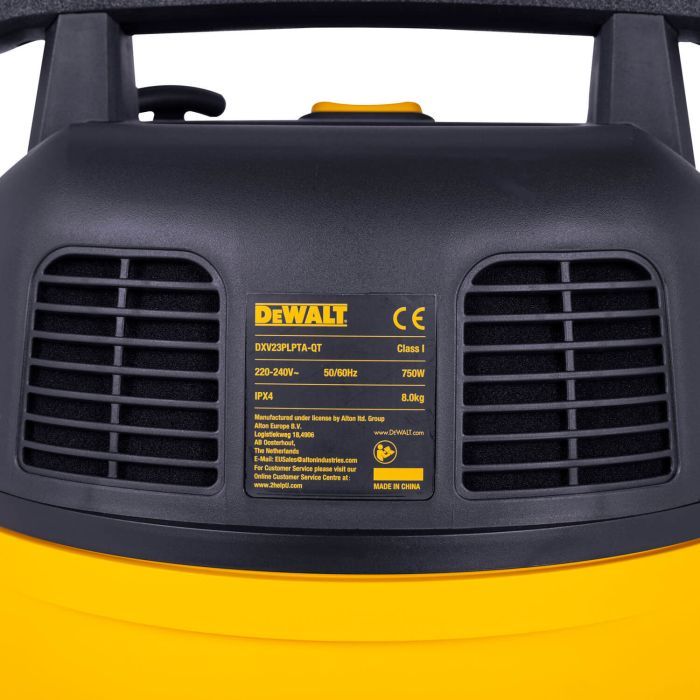 Пылесос строительный DeWALT 750 Вт, шланг 2.1 м, 23л (DXV23PLPTA-QT) изображение 8