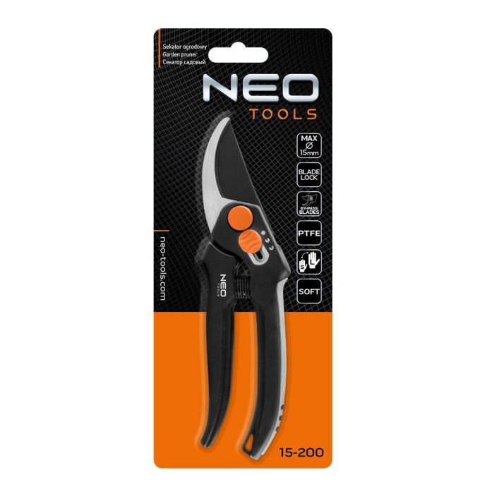 Секатор Neo Tools площинний, d різу 15мм, 185мм, 164г (15-200) зображення 10