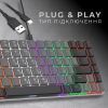 Клавіатура GamePro MK140R Red Swich Low Profile USB Dark Gray (MK140R) зображення 4