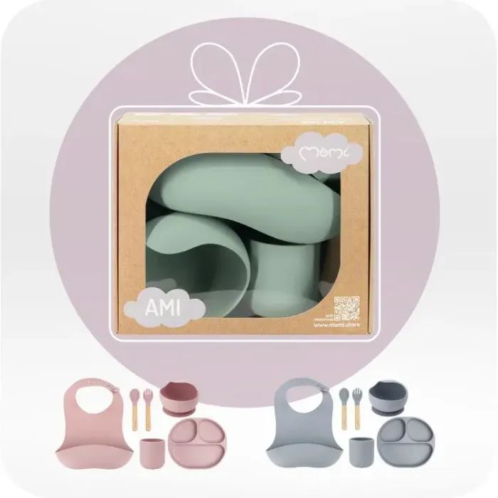Набір дитячого посуду MoMi AMI grey (AKCE00044) зображення 6