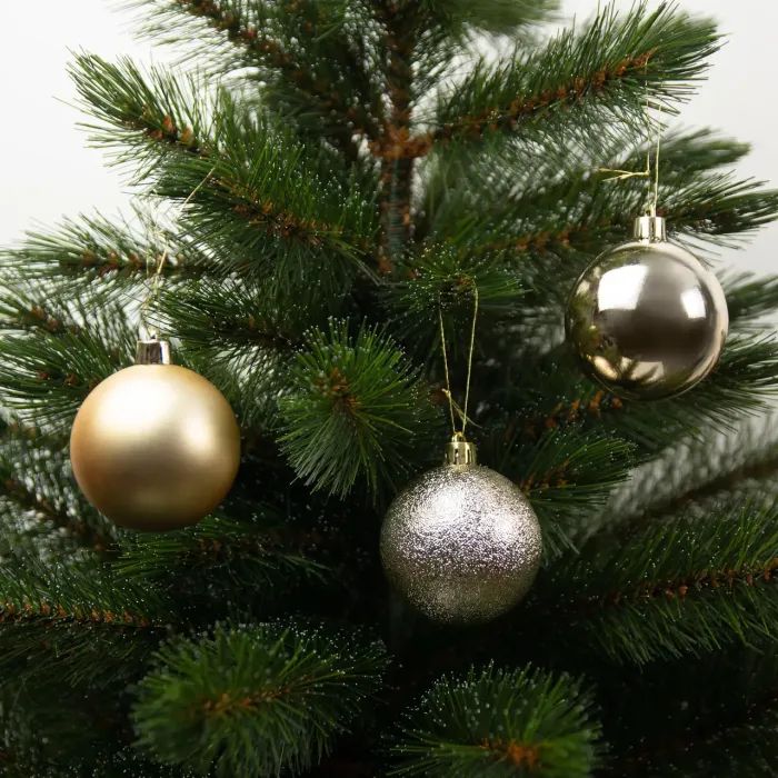Ялинкова іграшка House Of Seasons Кульки Пластик 27 шт D8 см Шампань (8720967923328) зображення 2