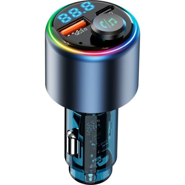 FM модулятор Gelius Play GP-FMT050s (30w PD/QC+ 18w QC)(RGB) (GP-FMT050s) изображение 2
