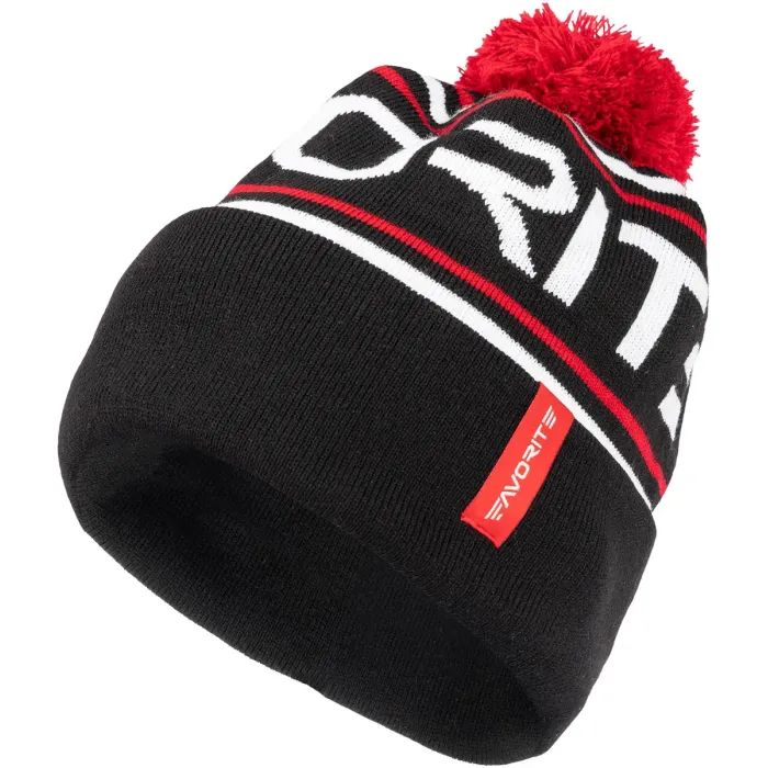 Шапка Favorite Pompon Hat 56 Gray Black Logo (1693.08.86)