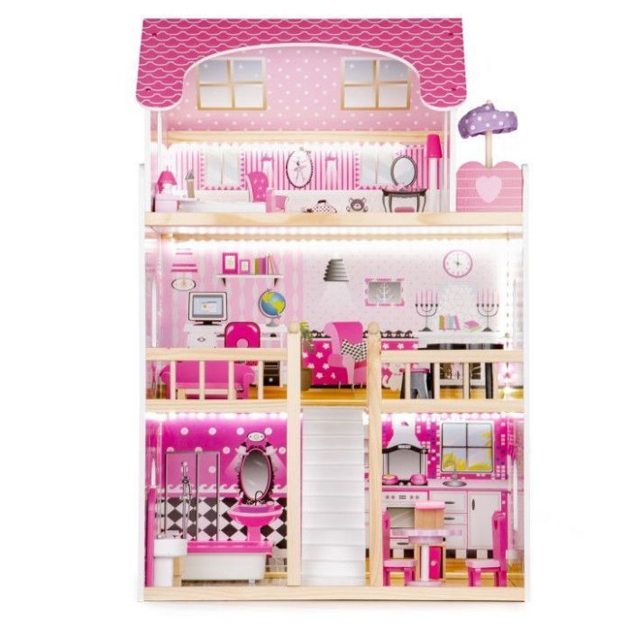 Ігровий набір Ecotoys Ляльковий будинок Residence з LED підсвіткою (HM006391) зображення 2