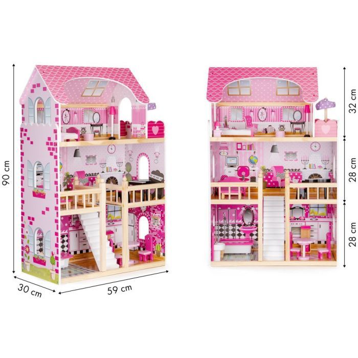 Ігровий набір Ecotoys Ляльковий будинок Residence з LED підсвіткою (HM006391) зображення 5