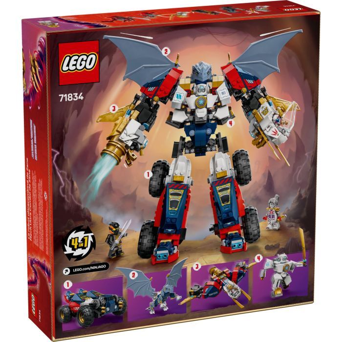 Конструктор LEGO Ninjago Ультраобъединительный робот Зейна (71834) изображение 10