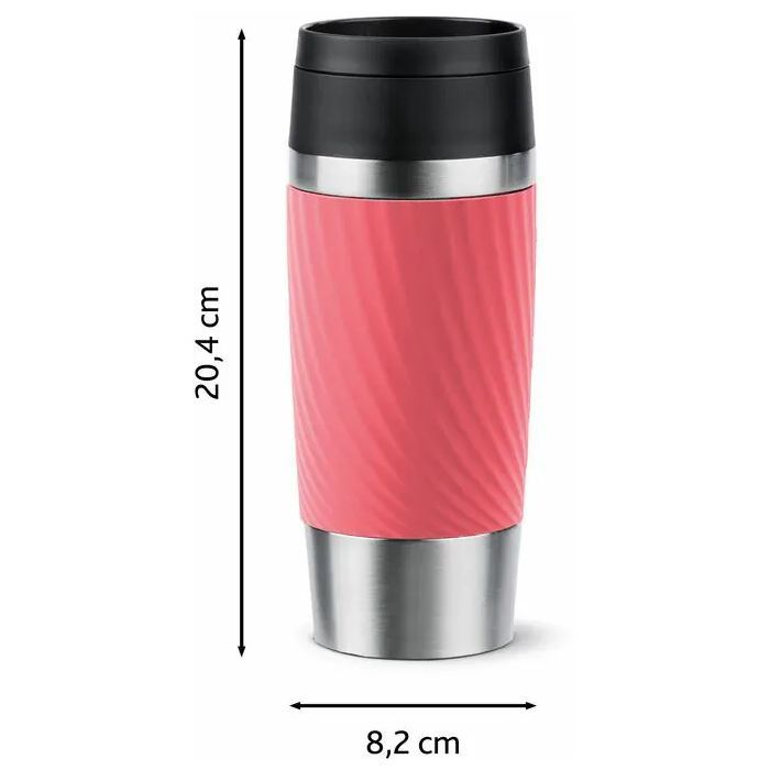 Термокружка Tefal Travel Mug Classic Twist, 360мл, нержавіюча сталь, зелений (N2024310) изображение 4