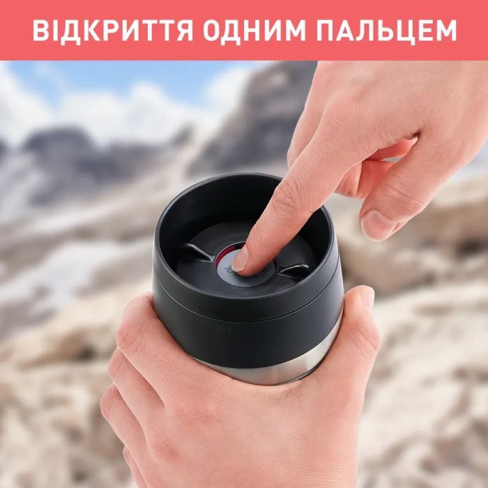 Термокружка Tefal Travel Mug Classic Twist, 360мл, нержавіюча сталь, зелений (N2024310) изображение 6