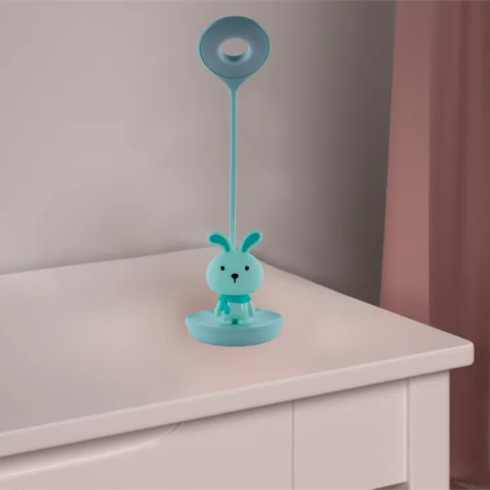 Настільна лампа Kite Bunny LED з акумулятором, біла (K24-492-1-1) зображення 6