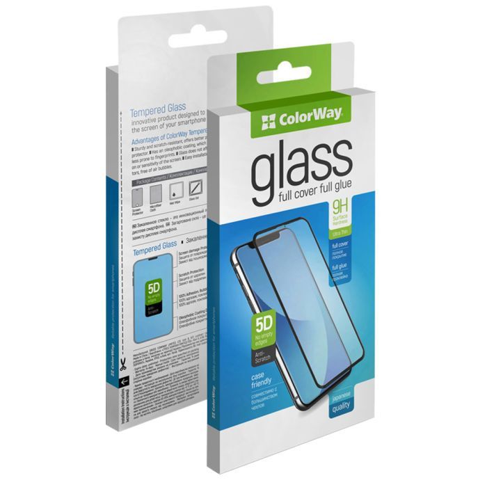 Скло захисне ColorWay 9H FC glue Samsung Galaxy S25+ black (CW-GSFGSG936-BK)