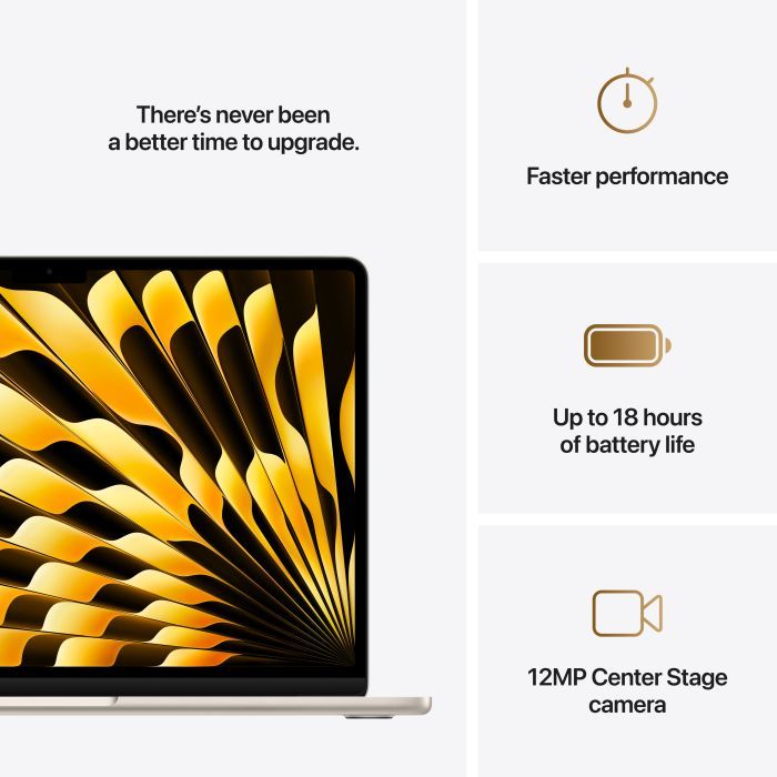 Ноутбук Apple MacBook Air 15 M4 A3241 Starlight (MW1K3UA/A) изображение 8