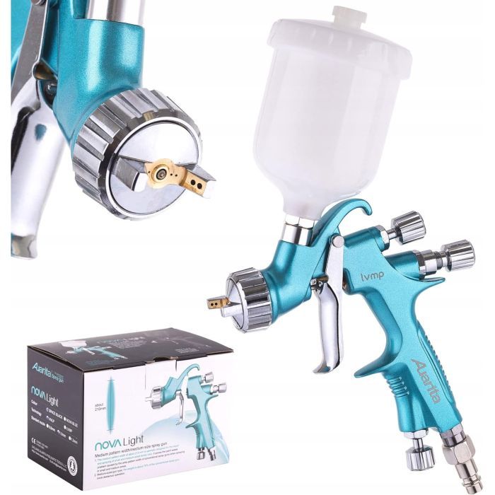 Фарбопульт Auarita пневматичний LVMP верх.пласт.бачок 250мл, 1.2мм (NOVA-LIGHT-1.2LM) зображення 2