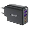 Зарядний пристрій Acefast 4xUSB 45W (2xUSB-C+2xUSB-A) Gan A61 Fast Charger Black (6974316282754)