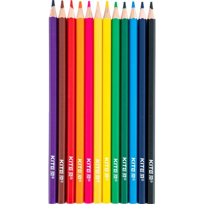 Карандаши цветные Kite Classic 12 кольорів (K-051) изображение 3