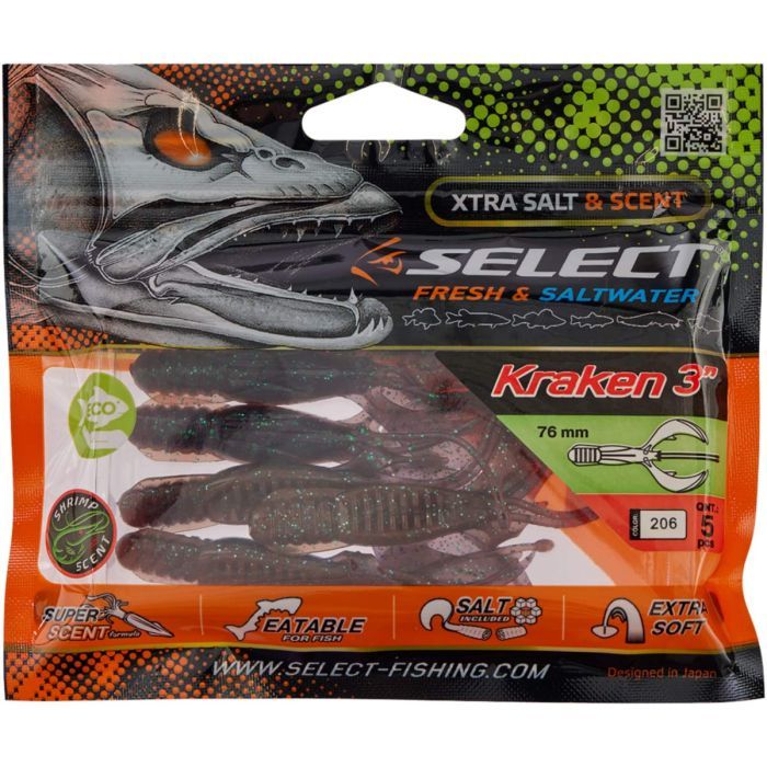Силикон рыболовный Select Kraken 3" 302 (5 шт/уп) (1870.73.11) изображение 2