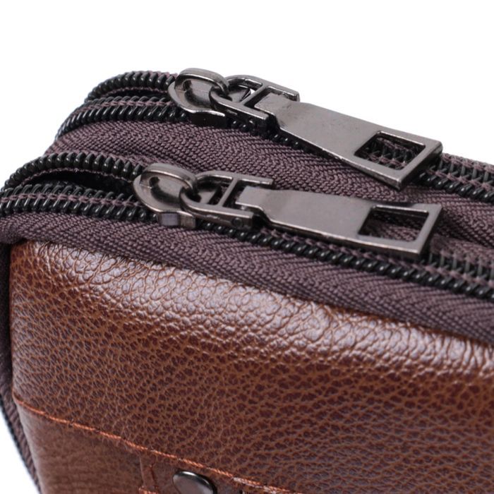 Сумка Vintage Из натуральной кожи Коричневая (22738) изображение 6