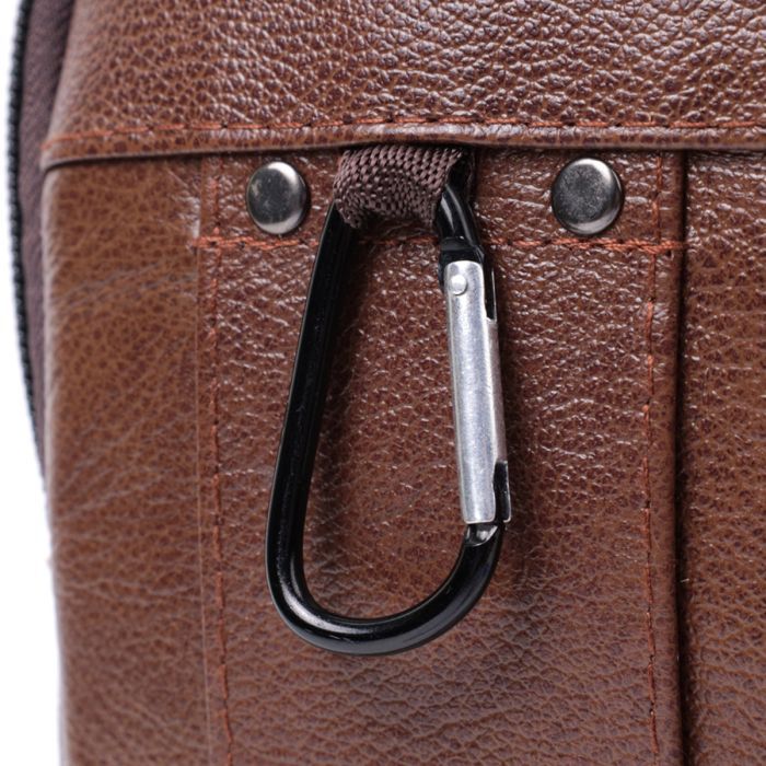 Сумка Vintage Из натуральной кожи Коричневая (22738) изображение 8