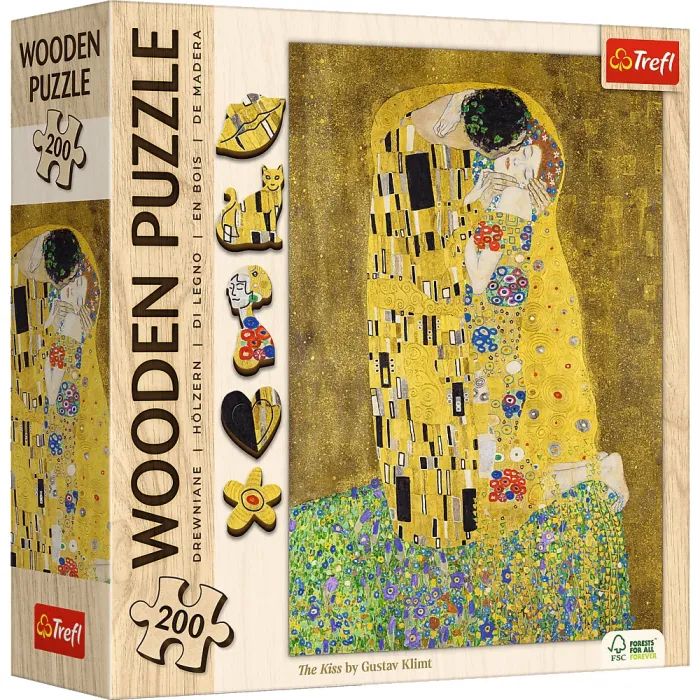 Пазл Trefl Wooden Поцілунок 200 елементів (5900511202472)