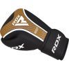 Боксерские перчатки RDX Aura Plus T-17 Black Golden 16 унцій (BGR-T17BGL-16OZ+) изображение 4