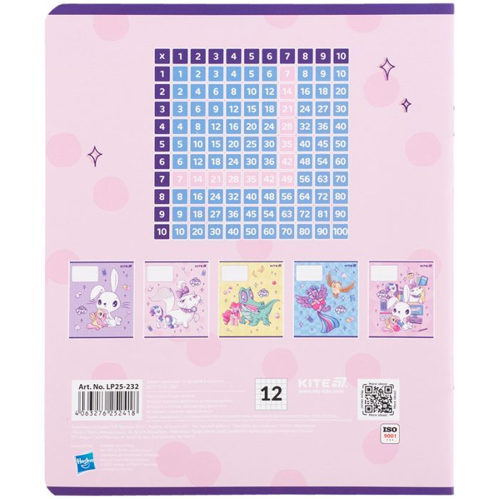 Зошит Kite My Little Pony, 12 аркушів, клітинка (LP25-232) зображення 8