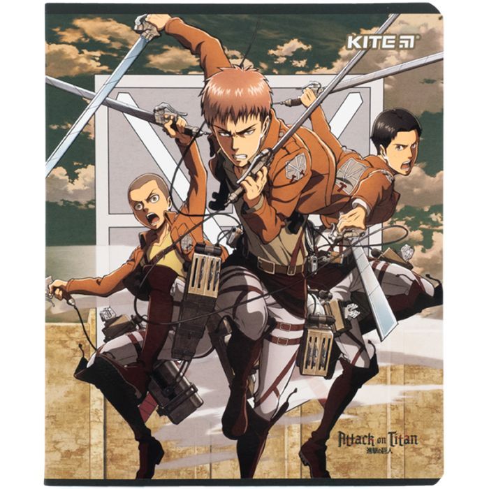 Зошит Kite Attack on Titan, 24 аркуші, клітинка (AT24-238) зображення 7