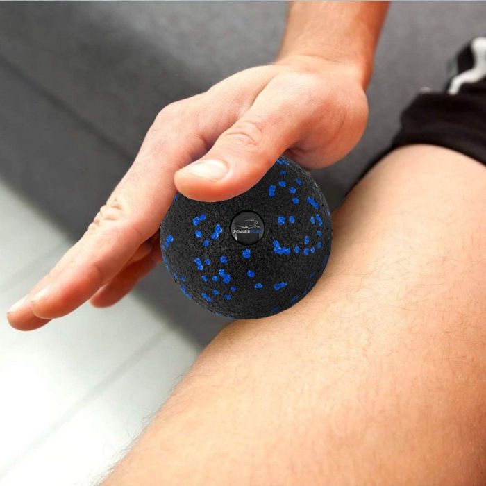 Массажный мяч PowerPlay PP-4351 Epp Massage Ball (d10) Чорно/Зелений (PP-4351_Green_d10) изображение 3
