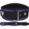 Атлетичний пояс RDX RX3 EVA Curve неопреновий Purpel S (WBE-RX3PR-S) зображення 5