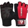 Перчатки для фитнеса RDX W1 Half Red Plus L (WGA-W1HR-L+)