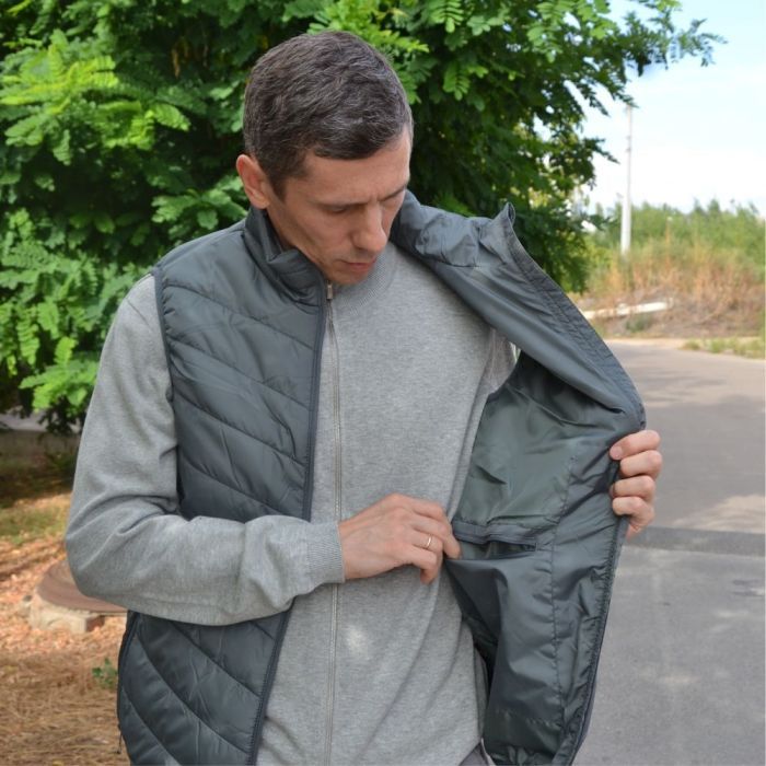 Жилет Thermalli La Grave сірий XL (10100205-07XL) зображення 4
