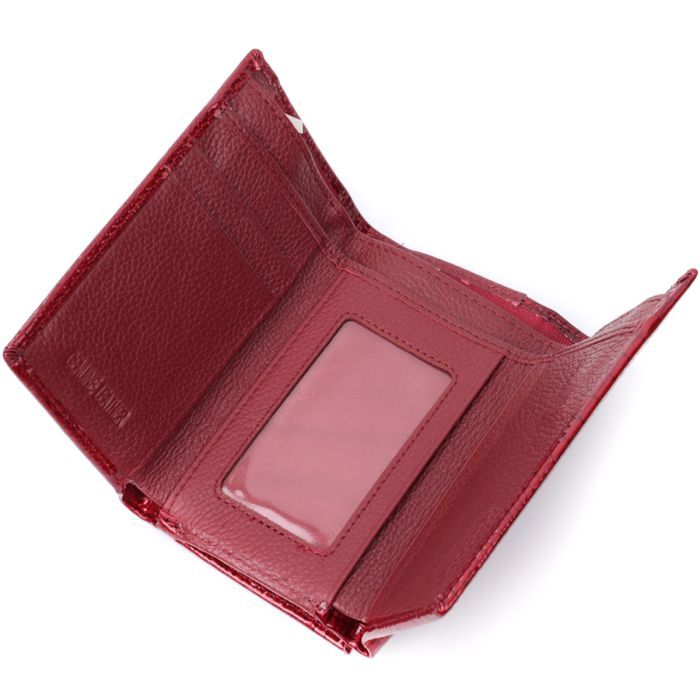 Гаманець ST Leather З натуральної шкіри Червоний (22708) зображення 6